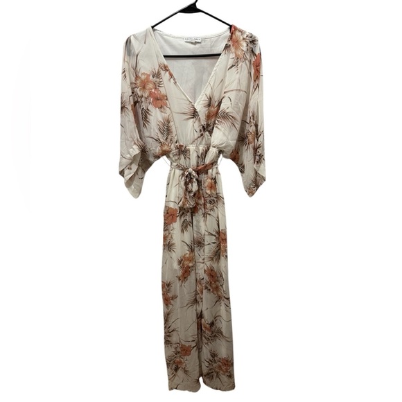Baltic Born Kia Kimono Floral Maxi Dress Size Medium - Picture 2 of 5